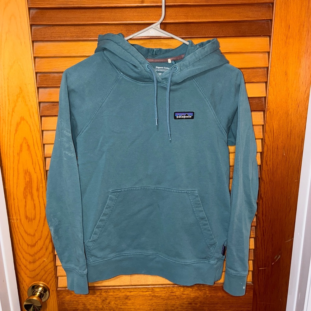Patagonia Women’s P-6 Label Organic Hoody, blue - Size XS